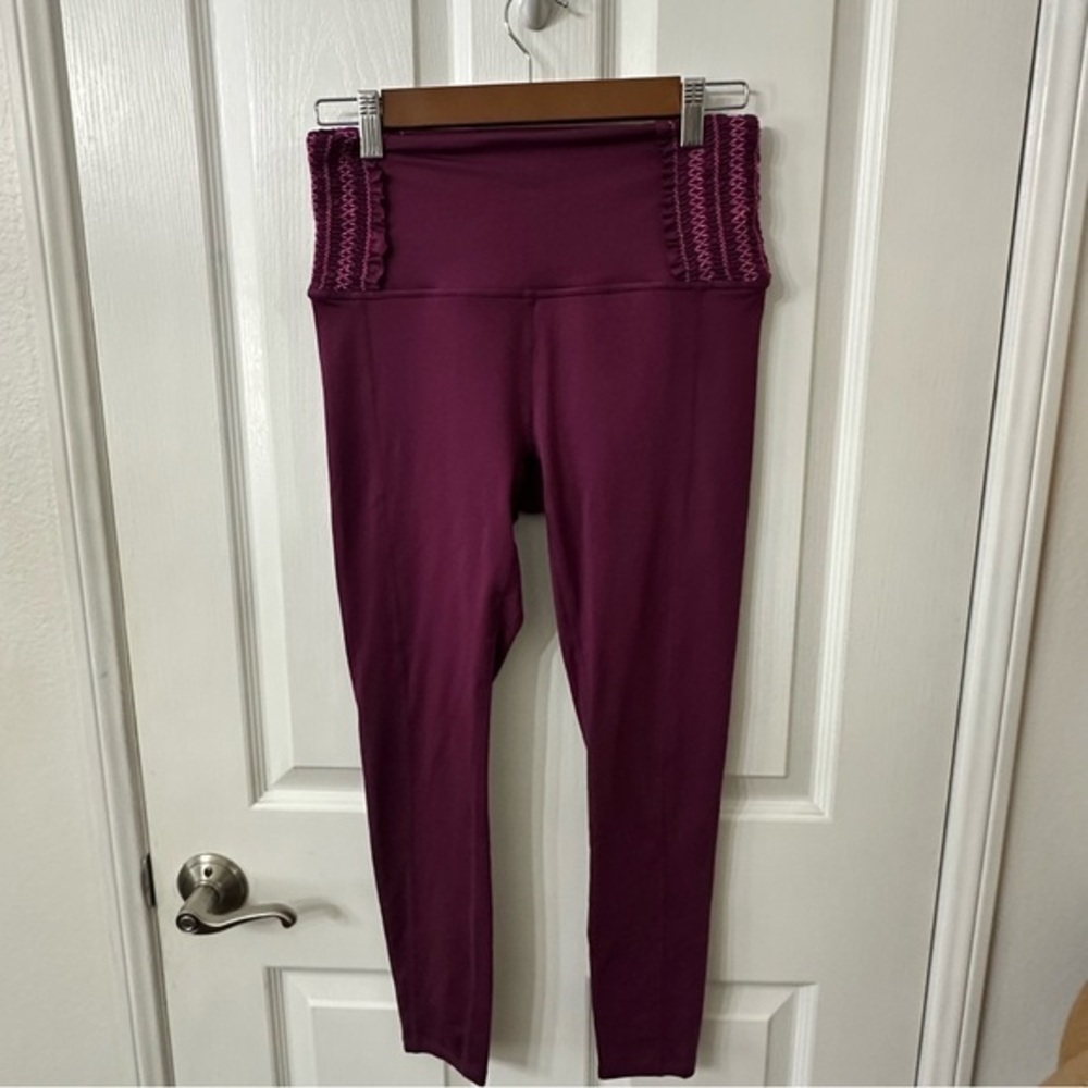Free People (FP Movement) Wine Cropped Leggings, S